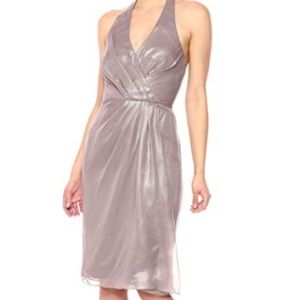 Vera Wang Women's Sleeveless Halter Cocktail Dress